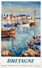 Edmond Ceria, Chemins de Fer Bretagne, 1953, poster