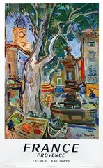 André Planson, France Provence, 1957, poster