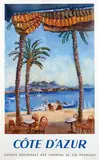 Edmond Ceria, Côte D'Azur, 1951, poster