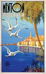 Charles Béglia, Menton Côte D'Azur, 1935, poster