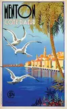 Charles Béglia, Menton Côte D'Azur, 1935, poster