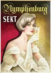 Kurt Hilscher, Nymphenburg Sekt, poster