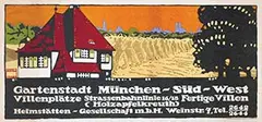 Ludwig Hohlwein, Gartenstadt München-Süd-West, 1910, poster