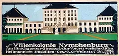Ludwig Hohlwein, Villenkolonie Nymphenburg, 1910, poster