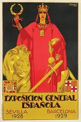 Rafael de Penagos, Exposicion General Española Sevilla 1928 Barcelone 1929, poster
