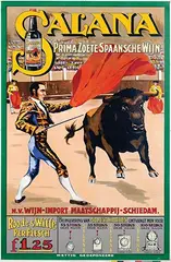 Hennig, Salana Prima Zoete Spaansche Wijn, poster