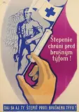 Cechov, Vaccination protects against typhoid, poster