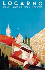 Daniele Buzzi, Locarno Swiss Riviera, 1944, poster