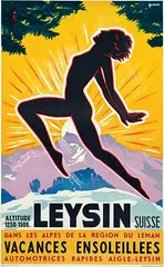 Jacomo Müller, Leysin Suisse, 1934, poster