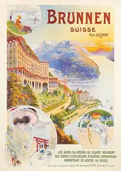 Georges Meunier, Brunnen Suisse Près Lucerne, poster