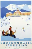 Hermann Kosel, Südbahnhotel Semmering Austria (winter), 1930, poster