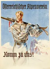 Franz Trenk, Österreichischer Alpenverein, 1946, poster
