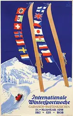 Edwin H. Henel, Internationale Wintersportwoche Garmisch-Partenkirchen, 1938, poster