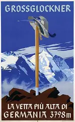 Eduard (Edo) Handel-Mazzetti, Grossglockner Germania, 1938, poster