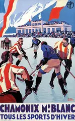 Roger Broders, Chamonix Mt. Blanc Tous les Sports D'Hiver, 1930, poster