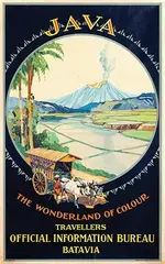 Henry Marriott Burton, Java The Wonderland of Colour Batavia, poster
