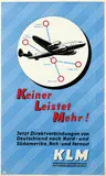 Pahlow, KLM nach Nord- und Südamerika, Nah- und Fernost (constellation), poster