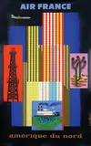 Jacques Nathan-Garamound, Air France amérique du nord, 1958, poster