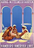 Ottomar C.J. Anton, HAPAG-Mittelmeerfahrten, 1935, poster
