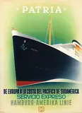 Ottomar C.J. Anton, HAPAG Europa-Südamerika Westküste Expressdienst "Patria", poster