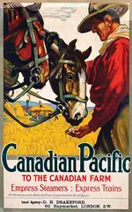 Laubi, Canadian Pacific Empress Steamers : Express Trains, poster