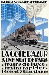 Emil A. Schefer, La Côte D'Azur Paris-Lyon-Méditerranée, 1926, poster