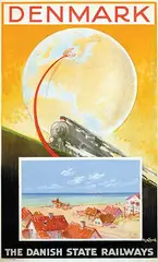Aage Lippert, Danish State Railways Denmark, poster
