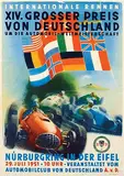 Victor Mundorff, XIV. Grosser Preis von Deutschland Nuerburgring in der Eifel, 1951, poster