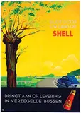 Shell Auto-Olie in verzegelde bussen by Johannes F. (Jan) Lavies, poster, sold Feb 2023