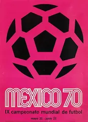 Lance Wyman, Mexico 70 IX campeonato mundial de futbol, poster