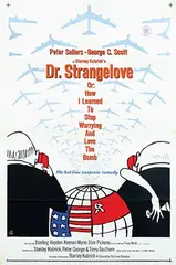 Tomi Ungerer, Movie: Peter Sellers & George C. Scott in Stanley Kubrick's "Dr. Strangelove", 1964, poster