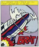 Roy Lichtenstein, Brat! As I opened fire (panel 1, Stedelijk Museum), poster