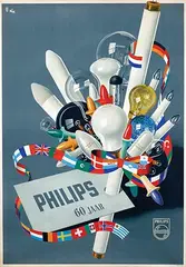 Jan Wijga, Philips 60 Jaar, 1951, poster