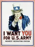 James Montgomery Flagg, I want you for U.S. Army (Uncle Sam), 1917, poster