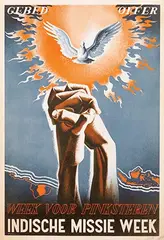 Teunissen, Indische Missie Week (Nederlands-Indië, Suriname), 1938, poster
