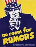 Ess-Ar-Geé, No room for Rumors National Victory Effort, 1942, poster