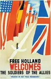 Patrick C. Keely, Free Holland welcomes, 1944, poster