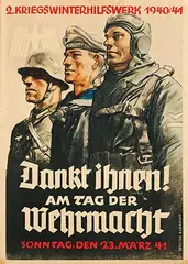 Dankt ihnen! Am Tag der Wehrmacht by Atelier Julius Albrecht, 1941, poster, sold Feb 2023