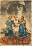 Theo Matejko, Hilf auch Du mit!, 1941, poster