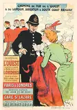 Jules-A. Grün, Chemin de Fer de l'Ouest Paris à Londres, 1899, poster