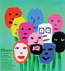 Michel-Marie Quarez, Fleurs par 31 peintres, 2005, poster