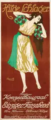 Christian Daniel Rauch, Hilde Schlager Einziger Tanzabend Wien, 1916, poster