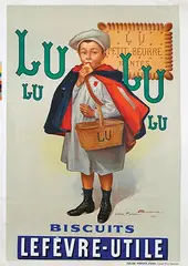 Firmin Bouisset, LU Biscuits Lefèvre-Utile, 1897, poster