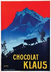 Carl F. Moos, Chocolat Klaus, 1905, poster
