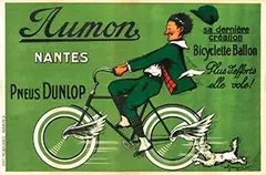 Aumon Nantes Pneus Dunlop by Marcel-J.-L. Jacquier, 1920, poster, sold Feb 2023