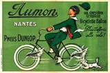 Marcel-J.-L. Jacquier, Aumon Nantes Pneus Dunlop, 1920, poster