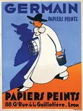 Huguette Carron, Germain Papiers Peints Lyon, poster