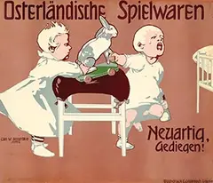 Carl W. Bergmüller, Osterländische Spielwaren, poster