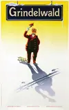 Herbert Leupin, Grindelwald Berner Oberland Schweiz, 1946, poster
