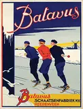 Monogram LDFvA, Batavus Schaatsenfabriek Heerenveen, poster